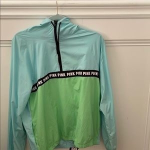 VS PINK Color Blocking Quarter Zip Jacket